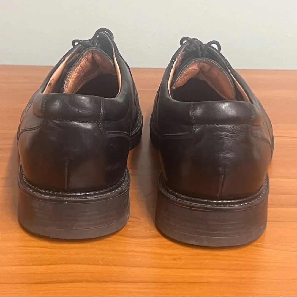 Bostonian Strada Italian Made Black Leather Oxford Dress Shoe Sz 13
